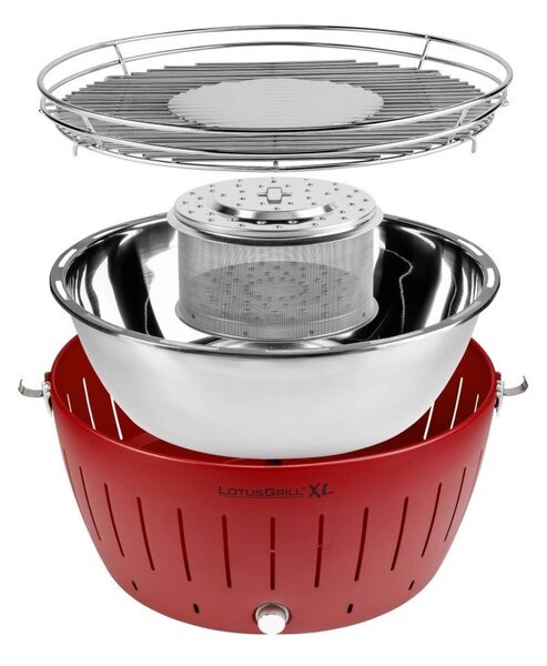 Червена бездимна скара XL - LotusGrill