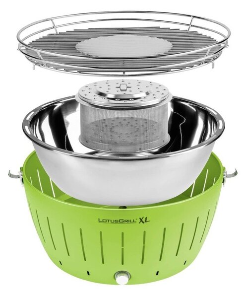 Зелена бездимна скара XL - LotusGrill