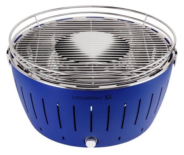 Синя бездимна скара на дървени въглища XL - LotusGrill