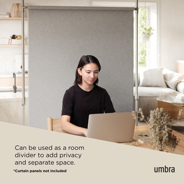 Стоманена разделителна рамка за завеса в сребрист цвят Anywhere – Umbra