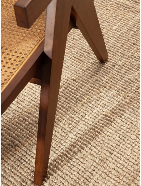 Кремав кръгъл килим от юта ø 160 cm Bouclé Jaipur – Hanse Home