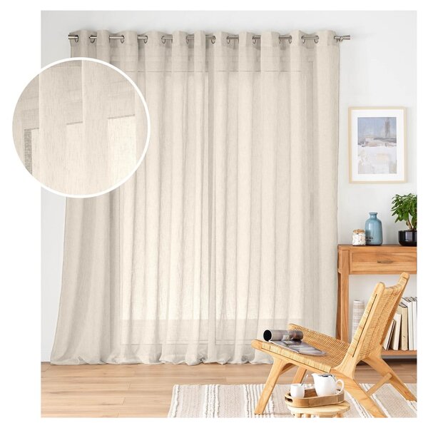 Завеса в естествен цвят 400x240 cm Carlin – douceur d'intérieur