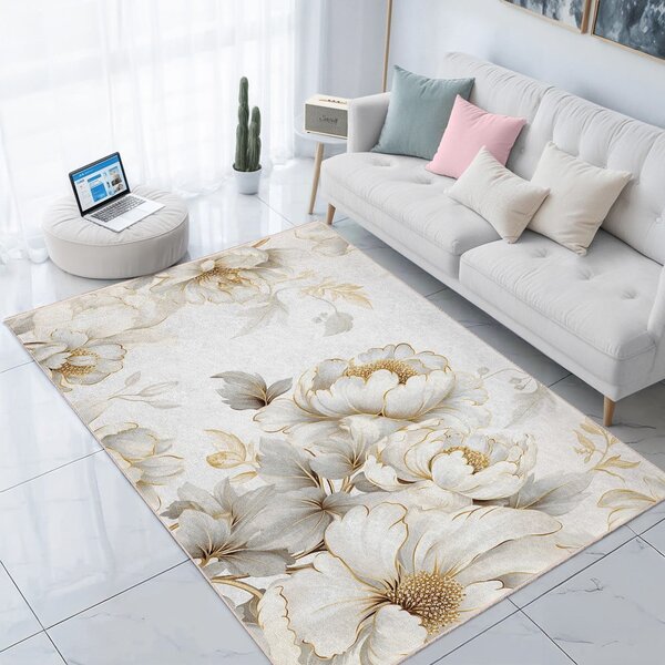 Кремав килим подходящ за пране 120x180 cm Soft and Gentle – Mila Home