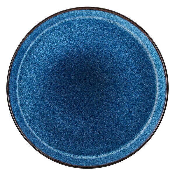 Черна/синя глинена чиния ø 27 cm Gastro Dark Blue/Black – Bitz