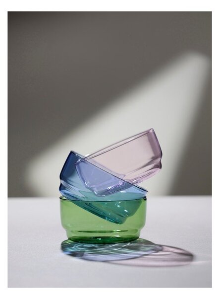 Сини стъклени купички в комплект от 2 бр. 500 ml Torino – Lyngby Glas