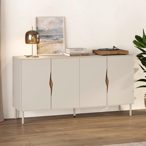 Конзола Marquise TopMebel от меламин в цвят пясъчник 150x40x78.5cm