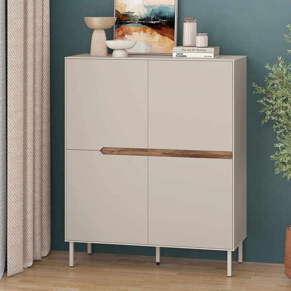 Конзола Arch TopMebel от меламин в цвят пясъчник 98x40x120,5cm