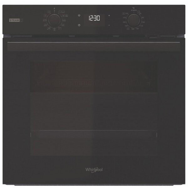 Фурна за вграждане Whirlpool OMR58HU1FB, клас А+, 71л. обем, 5 нива на готвене, 8 програми, хидролитично почистване, черна