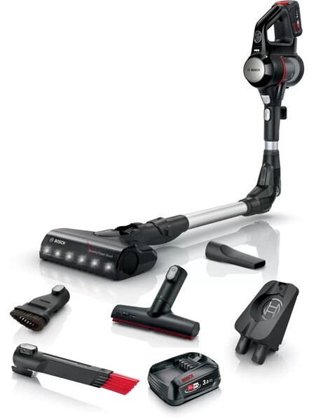 Прахосмукачка Bosch BCS712XXL, безжична, 0.3l контейнер, 3 нива на мощност, до 40 мин време на работа, черна
