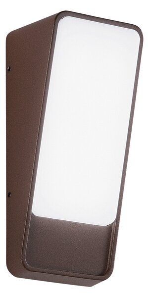 INTEC LED лампа за външна стена Coupe, бронзов цвят, височина 20 cm, метал, Бронзов / античен месинг, Алуминий, Модерен