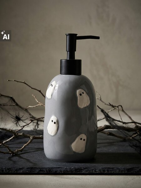 Sinsay - Дозатор за сапун с мотив за Хелоуин - Светло сиво