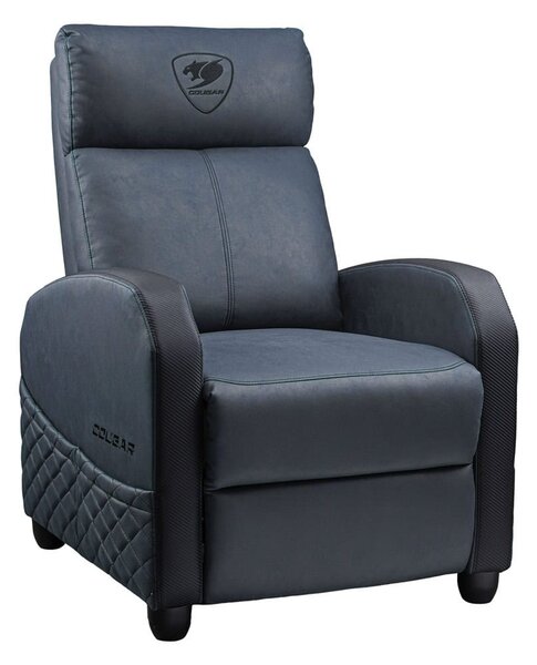 Геймърско кресло Cougar Gaming Ranger Elite Navy Blue, до 135kg, дишаща материя, черно-син