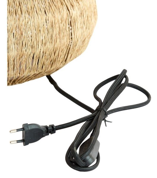 Настолна лампа в естествен цвят с абажур от юта (височина 55 cm) Maruva – Light & Living