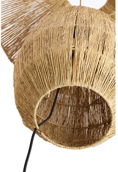 Настолна лампа в естествен цвят с абажур от юта (височина 55 cm) Maruva – Light & Living