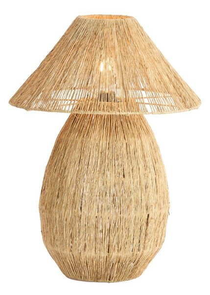 Настолна лампа в естествен цвят с абажур от юта (височина 55 cm) Maruva – Light & Living