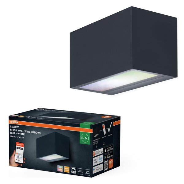 Osram -LED RGBW димируемо външно стенно осветително тяло SMART+ BRICK LED/14W/230V IP44 Wi-Fi