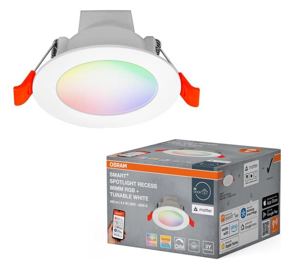 Osram -LED RGB димируемо вградено осветително тяло за окачен таван SMART+ DOWNLIGHT LED/4,5W/230V Wi-Fi