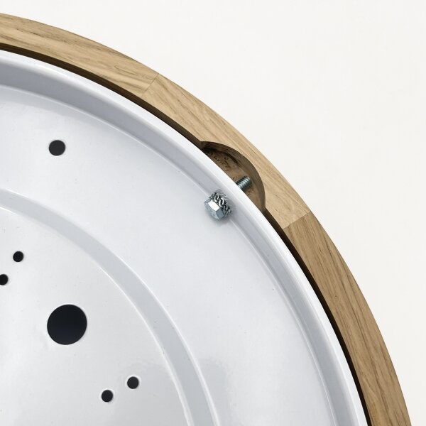 Brilagi - LED таванно осветително тяло CARVALHO MODERN SLIM, 2xE27/60W/230V, Ø 37,5 см, дъб