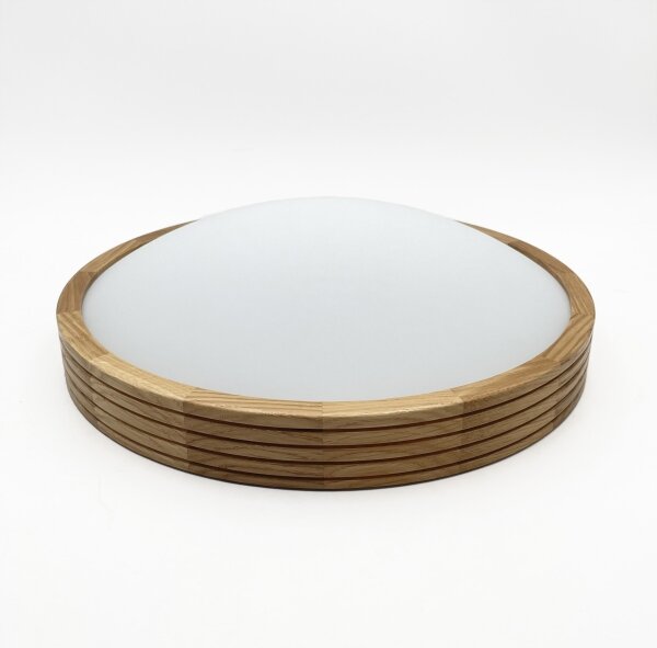 Brilagi - LED таванно осветително тяло CARVALHO MODERN SLIM, 2xE27/60W/230V, Ø 37,5 см, дъб
