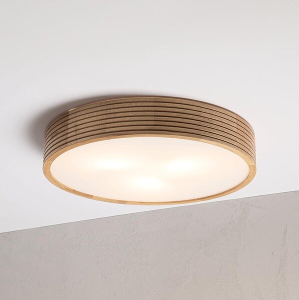 Brilagi - LED таванно осветително тяло CARVALHO MODERN 3xE27/60W/230V Ø 47,5 см, дъб