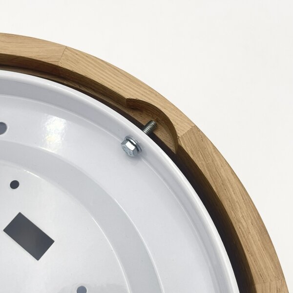 Brilagi - LED таванен плафон CARVALHO MODERN 1xE27/60W/230V диаметър 27,5 см дъб