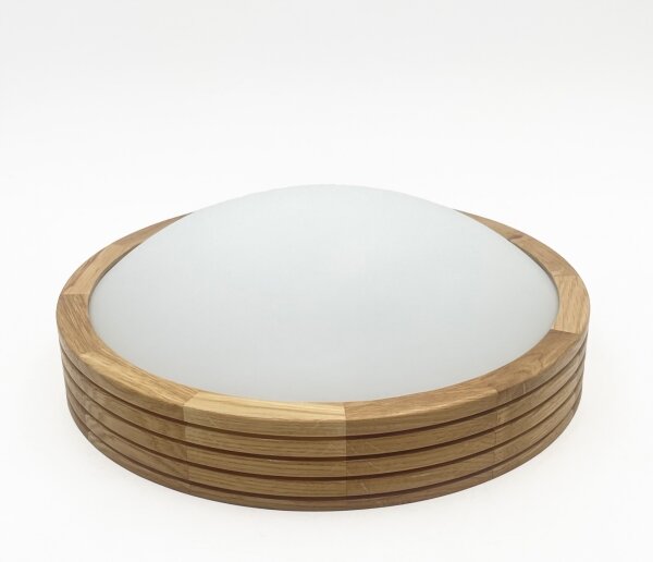Brilagi - LED таванен плафон CARVALHO MODERN SLIM 1xE27/60W/230V Ø 27,5 см дъб