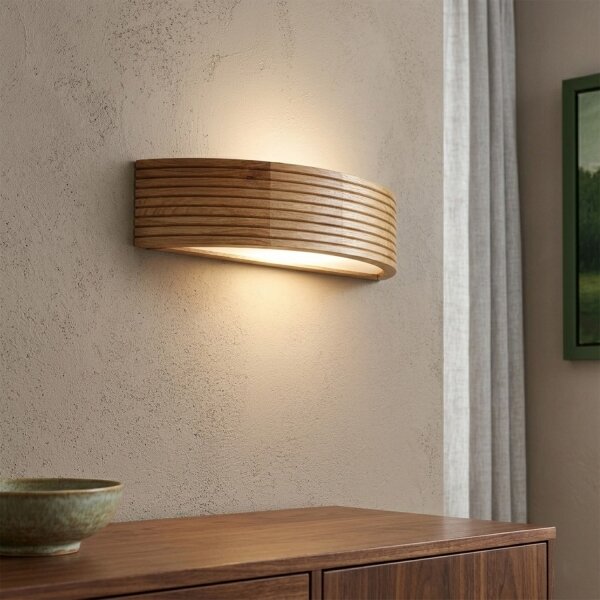 Brilagi - LED стенен аплик CARVALHO MODERN 1xE27/60W/230V дъб
