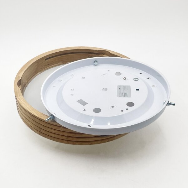 Brilagi - LED таванен плафон CARVALHO MODERN SLIM 1xE27/60W/230V Ø 27,5 см дъб