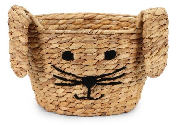 Детска кошница за играчки от воден зюмбюл естествена ø 35x26 cm Rabbit – Compactor
