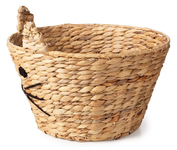 Детска кошница за играчки от воден зюмбюл естествена ø 35x26 cm Cat – Compactor
