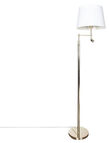 ByRydens 1988780-6509-LED стояща лампа ORLANDO 1xE27/5W/230V + LED/3W бяла/златн
