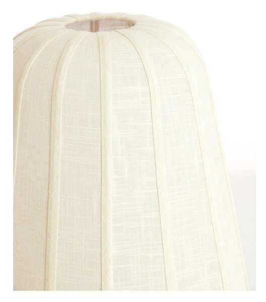 Бяла подова лампа с текстилен абажур (височина 133 cm) Bibury – Light & Living