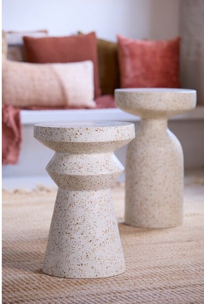 Кръгла странична масичка от terrazzo цимент ø 32 cm Sella – Light & Living