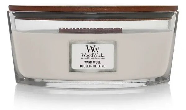 WoodWick Warm Wool ароматна свещ с дървен фитил