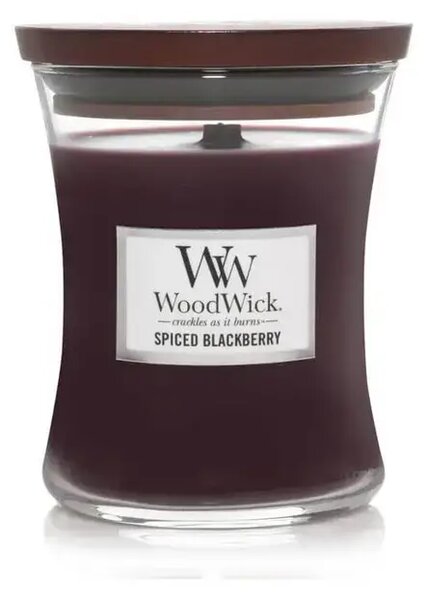 Ароматна свещ WoodWick Spiced Blackberry Medium 275 г