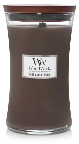 WoodWick Sand & Driftwood ароматна свещ с дървен фитил