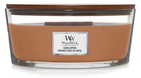 WoodWick Santal Myrrh ароматна свещ с дървен фитил