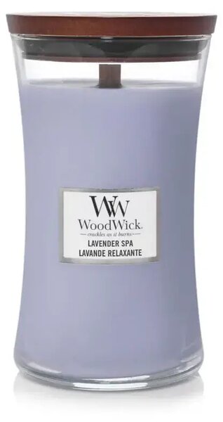 Ароматна свещ WoodWick Lavender Spa Large 610 г