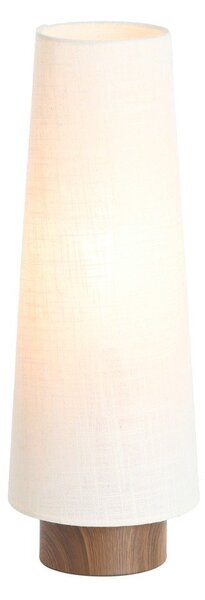 Кремава метална настолна лампа с текстилен абажур (височина 42 cm) Howie – Light & Living