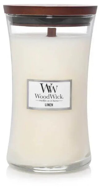 Ароматна свещ WoodWick Linen Large 610 г