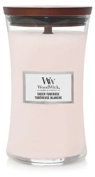 Ароматна свещ WoodWick Sheer Tuberose Large 610 г