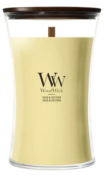 WoodWick Yuzu & Vetiver Large Jar Ароматна Свещ
