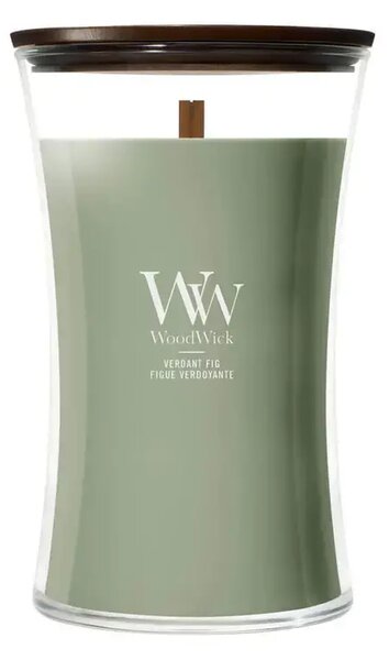 WoodWick Verdant Fig Large Jar Ароматна Свещ