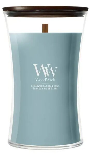 WoodWick Cedarwood & Ocean Moss Large Jar Ароматна Свещ