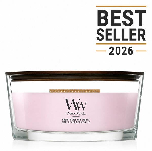 WoodWick Cherry Blossom & Vanilla Ellipse Ароматна Свещ