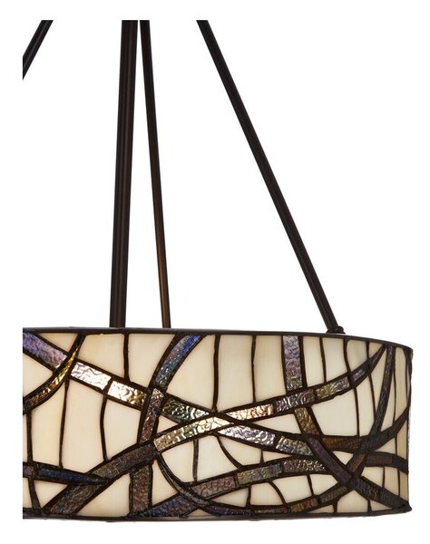 Метално висящо осветително тяло със стъклен абажур ø 46 cm Waldorf – Premier Housewares