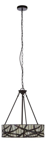 Метално висящо осветително тяло със стъклен абажур ø 46 cm Waldorf – Premier Housewares