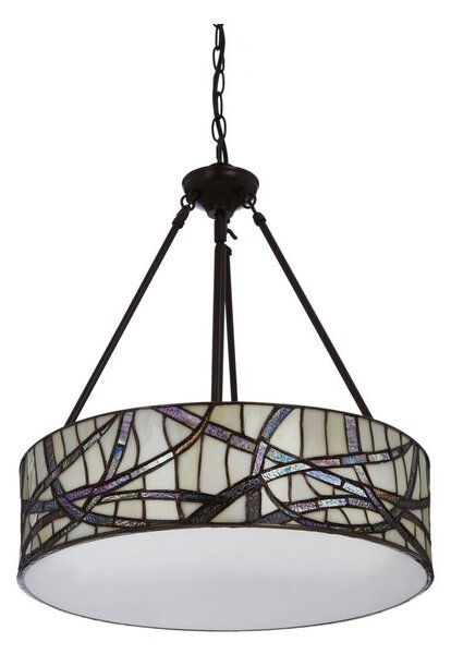 Метално висящо осветително тяло със стъклен абажур ø 46 cm Waldorf – Premier Housewares