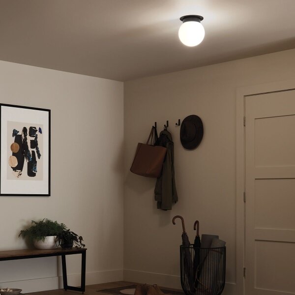 Kichler KL-ALBERS-F-G-BK-Плафон ALBERS 1xE27/40W/230V Ø20,3 см черен