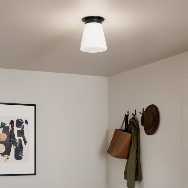 Kichler KL-ALBERS-F-T-BK-Таванно осветително тяло ALBERS 1xE27/40W/230V Ø21,6 см черно